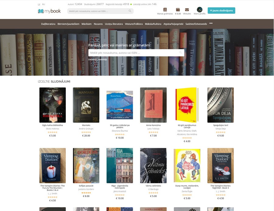 Portāls grāmatu draugiem myBook.lv